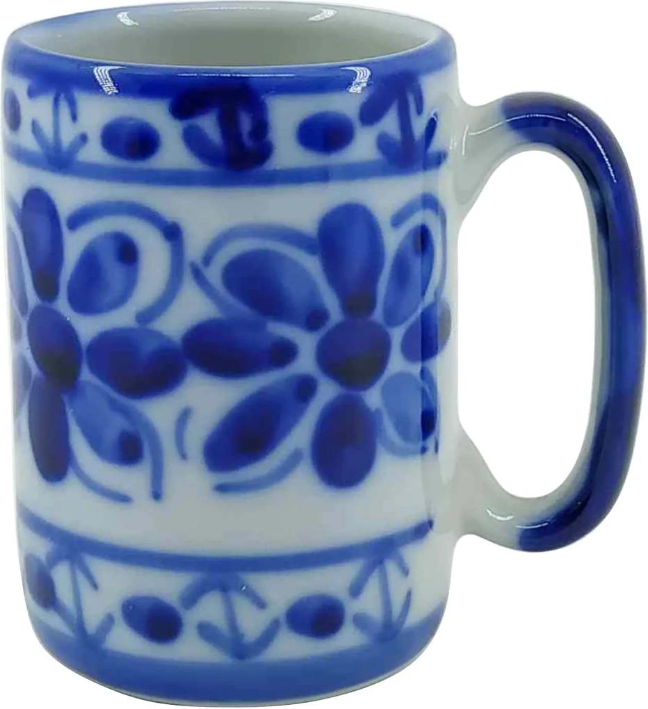 Caneca de Porcelana Azul Colonial 200 ml