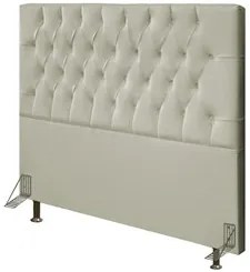 Cabeceira Cama Box Casal 140cm Diamante Sintético J02 Bege - Mpozenato