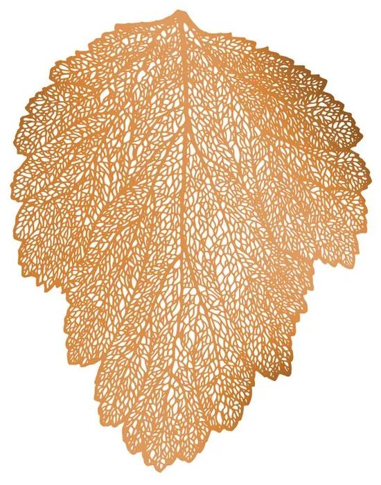 Lugar Americano Pvc Leaf Rose Gold 48x36cm 35253 Wolff
