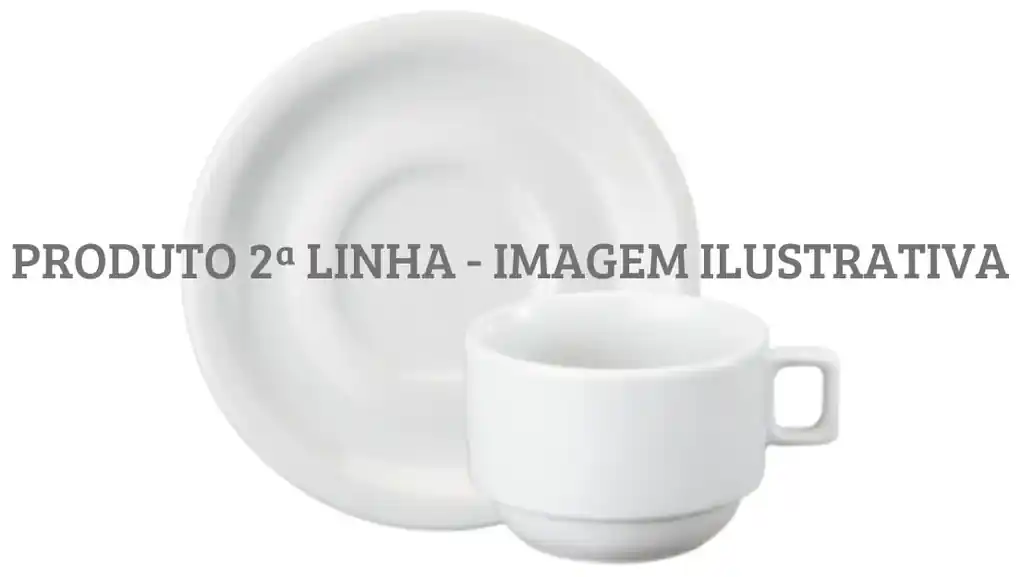 Xícara Chá Com Pires 200ml Porcelana Schmidt - Dec. Vitoria 0397