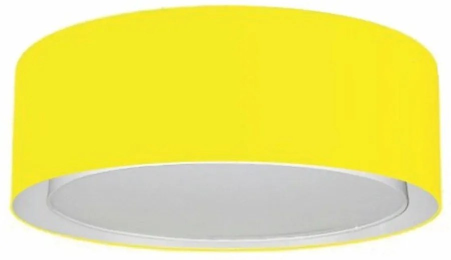 Plafon Para Sala de Estar Cilíndrico SE-3038 Cúpula Cor Amarelo