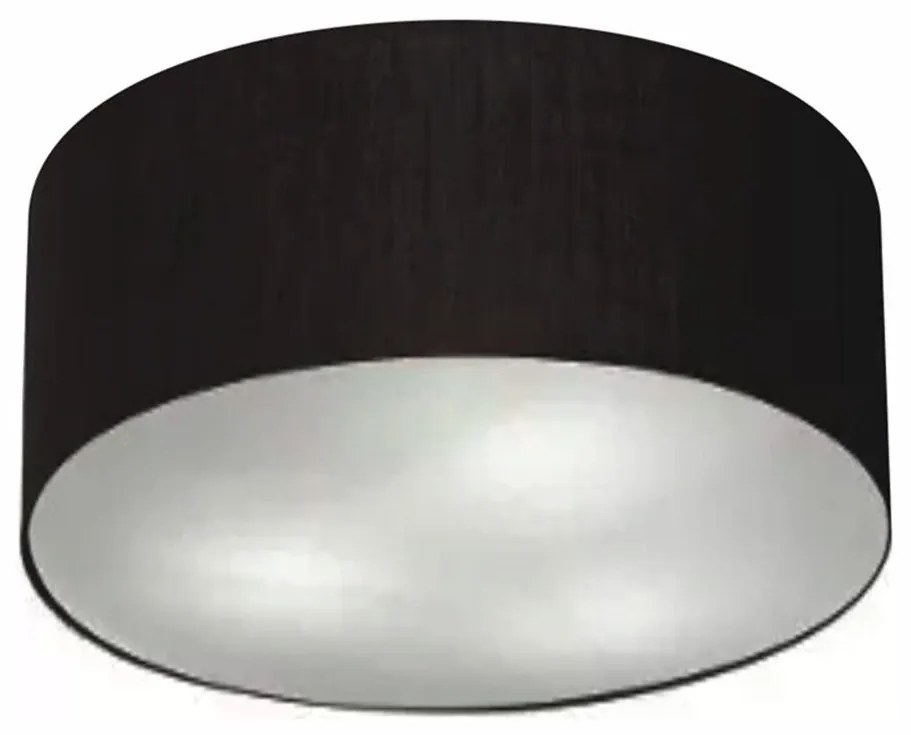 Plafon Para Sala TV Cilíndrico TV-3013 Cúpula Cor Preto