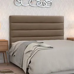 Cabeceira Casal Queen 160cm Greta Suede Liso Marrom Chocolate - Mpozen