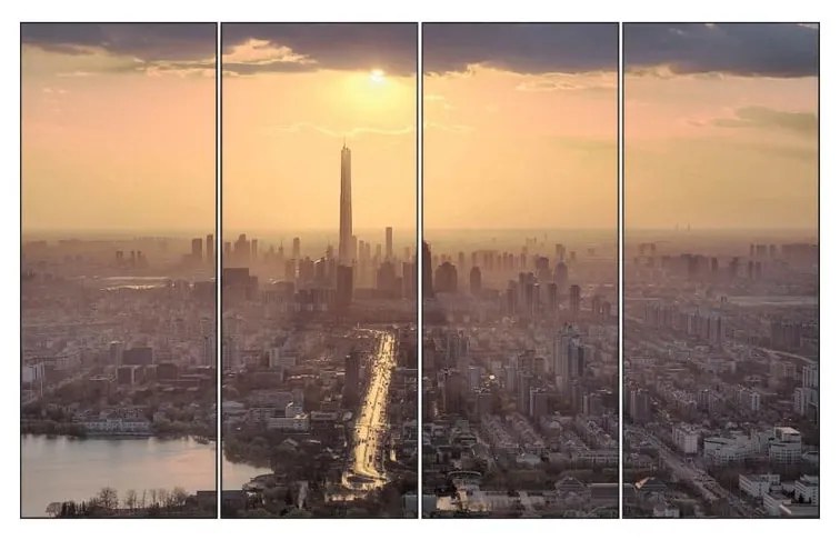 Kit 4 Quadros Decorativos Cidade - FR 47776