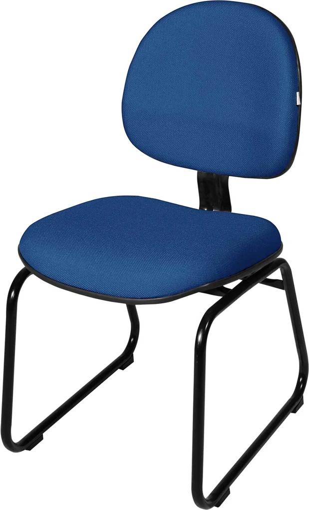Cadeira Executiva Base Trapézio S/ Braço Azul