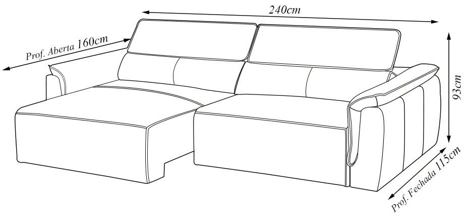 Sofá Decorativo Lorenzo 3 Lugares Sala de estar 240cm Reclinável e Retrátil Couro Caramelo Manchado G88 - Gran Belo