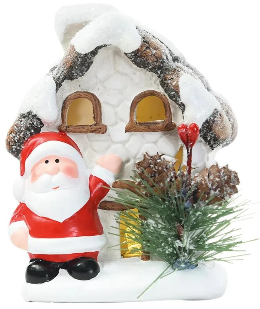 Casa Noel Com Led 12Cm - Cromus
