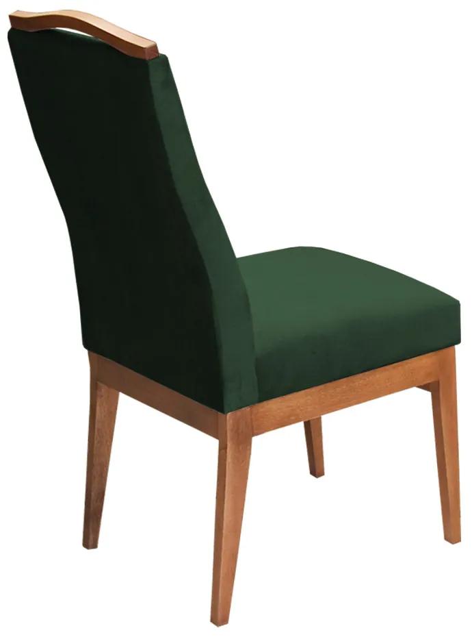Conjunto 2 Cadeiras Decorativa Lara Aveludado Verde