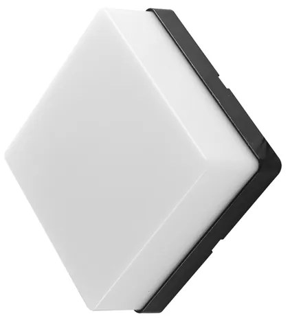 Arandela Led Quadrada Abs 8W 3000K Ip65 Jabuti - PRETO