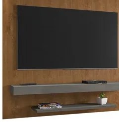 Painel para TV 60 Pol 150cm Lima B02 Naturalle/Titanium - Mpozenato