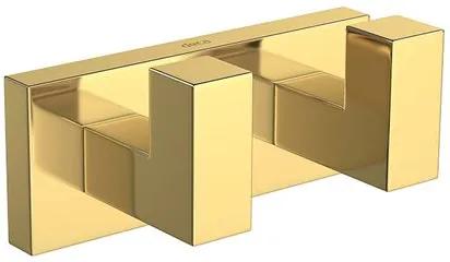 Cabide Duplo Quadratta Gold - 2062.GL83 - Deca - Deca