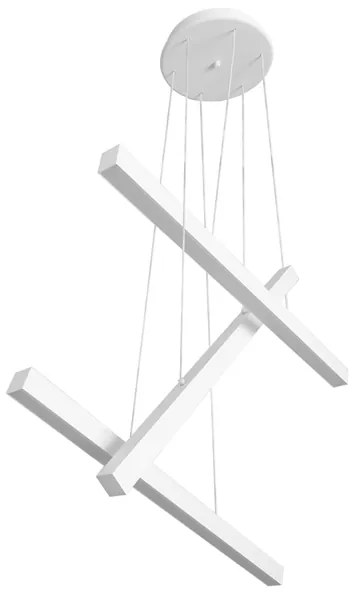 Pendente Led Aluminio 16W Luz Amarela Fit - BRANCO