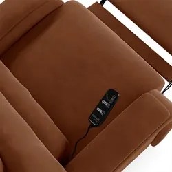 Poltrona do Papai Reclinável Kalie Power Touch Massagem FH9 Veludo Ter