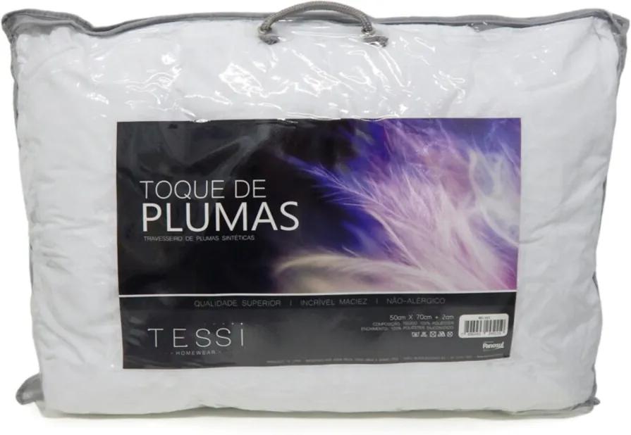 Travesseiro Tessi Toque De Pluma - Homewear Branco