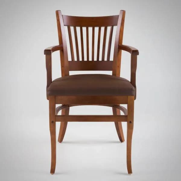 Cadeira com Braço Madero Estrutura Madeira Maciça Design by Studio Artesian