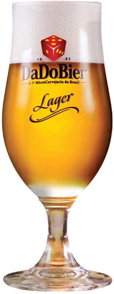 Taça Beer Glass Dado Bier Lager 370ml Vermelha