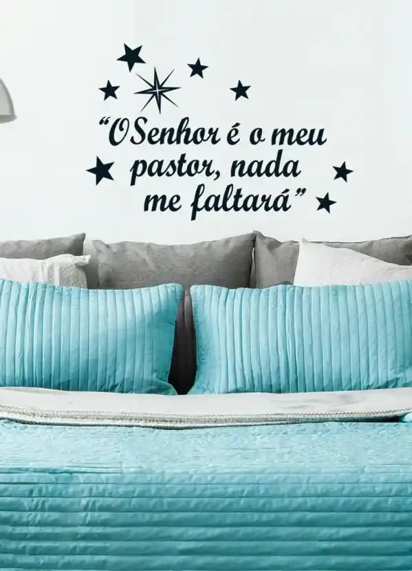 Adesivo Salmo 23 O Senhor É O Meu Pastor, Nada Me Faltará - R$ 18,9