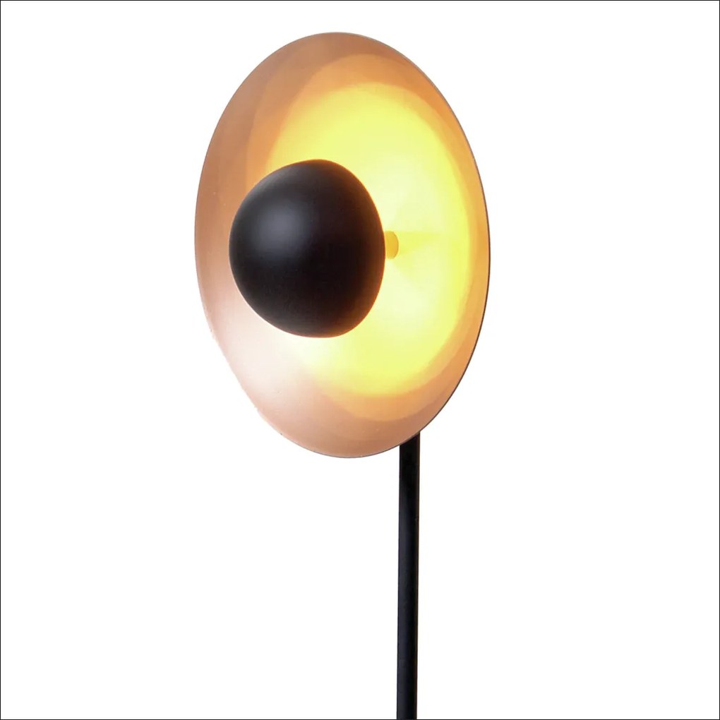 Abajur Rera Rebatedor 55X18X12,5Cm Metal Alumínio 01Xled 9W 2700K - Ol... (COBRE FOSCO, Igual a Cor Estrutura)
