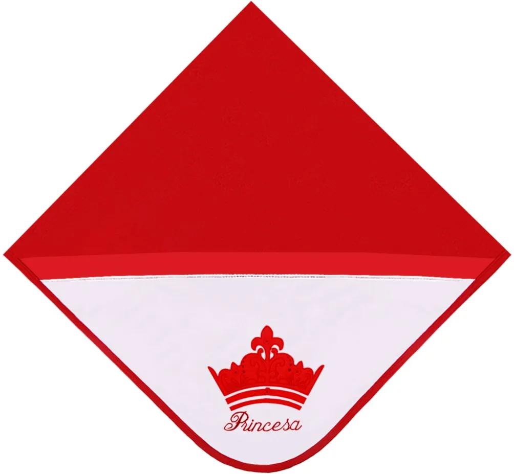 Manta Princesa Vermelha - P - Vermelho - Príncipes E Princesas Padroeira Baby