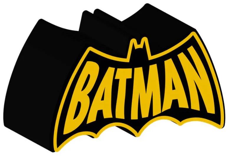 Cofre Cerâmica Decorativo Batman Bat DC Comics Preto e Amarelo