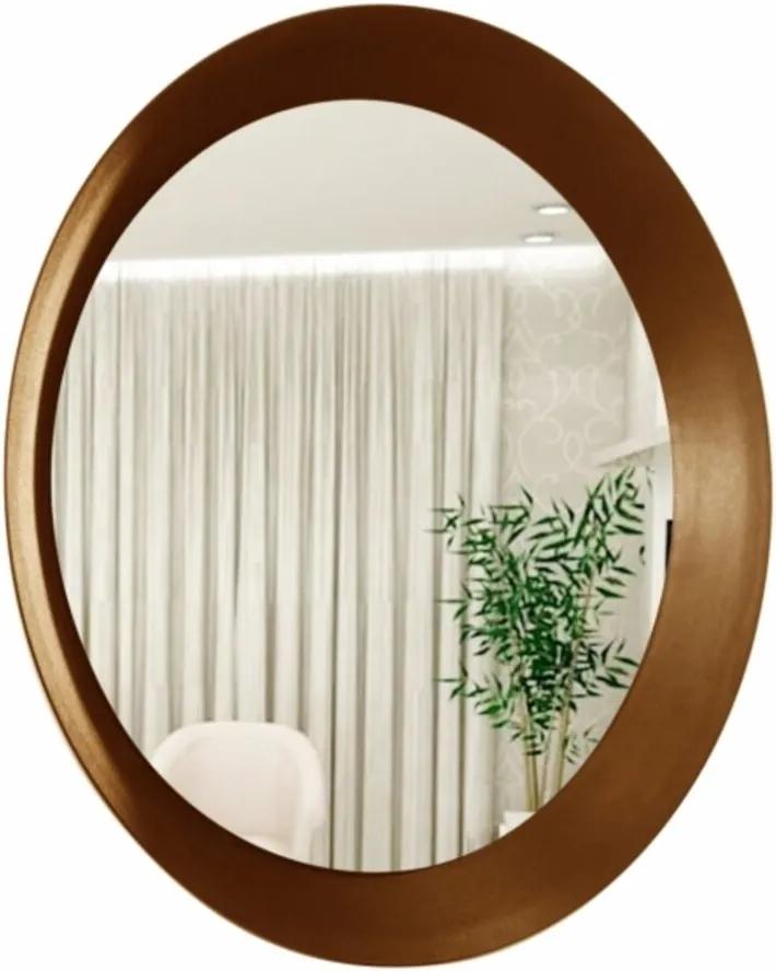 Espelho Decorativo Paella Marrom 60 Cm Redondo