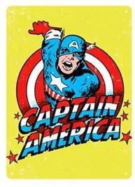 Placa Decorativa em MDF Capitao America Marvel