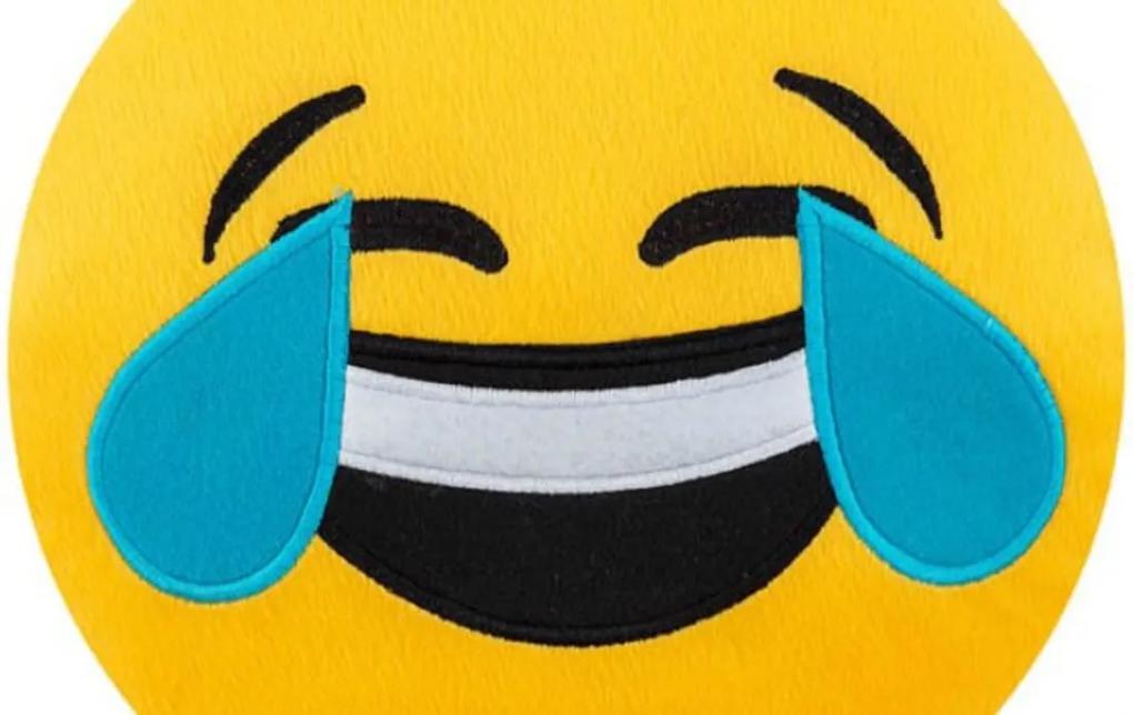 Almofada Capital do Enxoval Emoji Morrendo de Rir Estampado