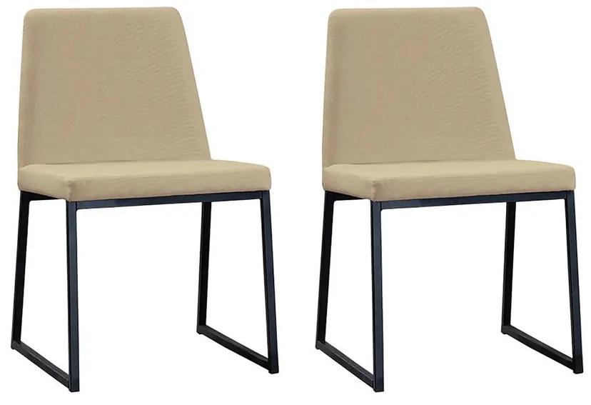 Conjunto 2 Cadeiras Estofadas Escópia - WF 56132