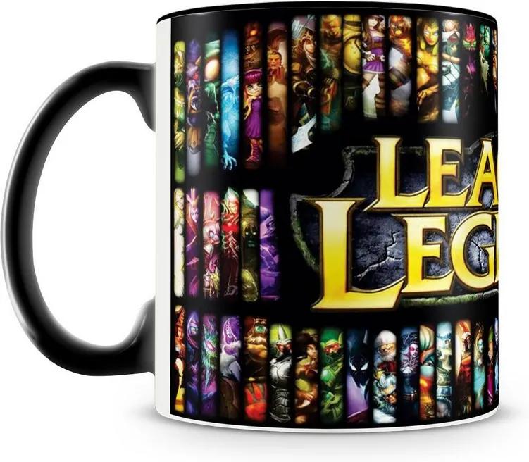 Caneca Personalizada League of Legends (Preta)