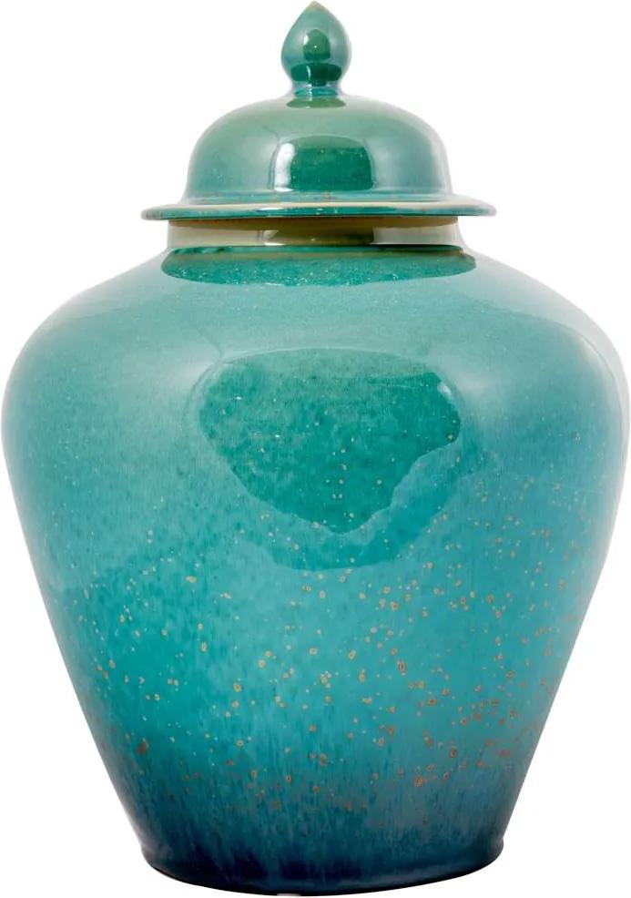Vaso Decorativo de Porcelana Ylan - Linha Blue Tiffany