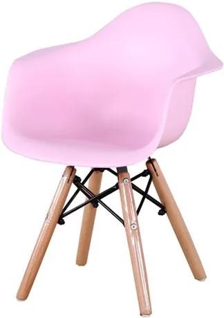Cadeira INFANTIL Eames Eiffel com Braco PP Rosa - 53319 - Sun House