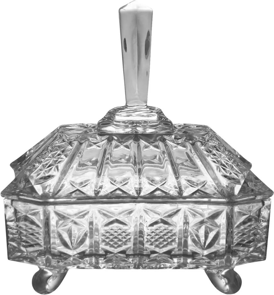 Bomboniere de Cristal 22 cm x 19 cm x 14 cm