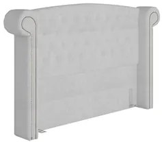 Cabeceira Cama Box King 195cm Provença P02 Boucle Branco - Mpozenato