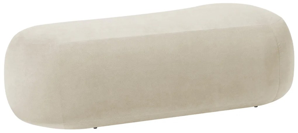 Puff Decorativo Itália 160cm Sala Escritorio Luxo Bouclé - ADJ Decor