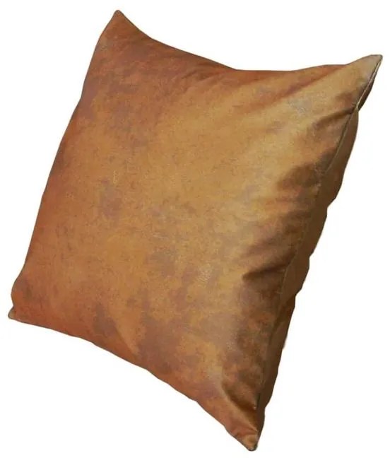 Capa de Almofada Ritz em Suede Tons Ocre Marmorizado - Falso Liso - 45x45cm