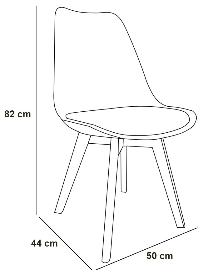 Kit 04 Cadeiras Moscou Sala de Jantar Branco D'Rossi