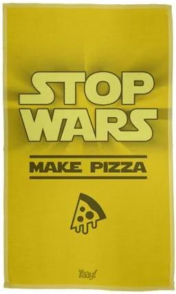 Pano de Prato Stop Wars Make Pizza