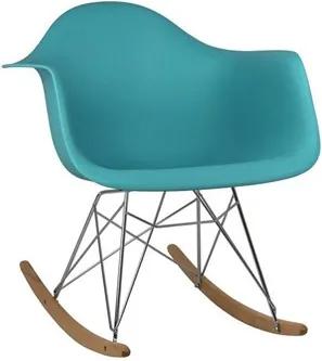 Cadeira Stefan de Balanço com Braço DAR Azul