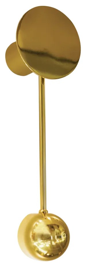 Arandela Conchiglia 1Xpci Led 5W 11X37X9Cm | Usina 5797/40 (TT-M Titânio Metálico, 220V)