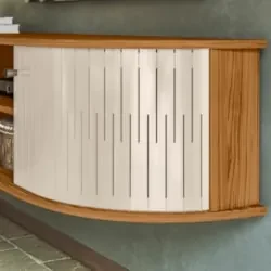Painel para TV 65 Pol com Bancada Suspensa 154cm Montêz Z10 Naturale/O