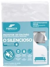 Protetor de Colchão Solteiro Impermeável O Silencioso Branco - Fibrasc