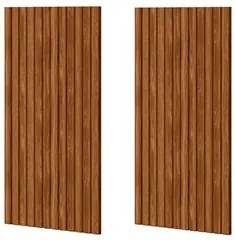 Kit 2 Placas Painel Ripado Decorativo 99cm Slat M20 Cinamomo - Mpozena