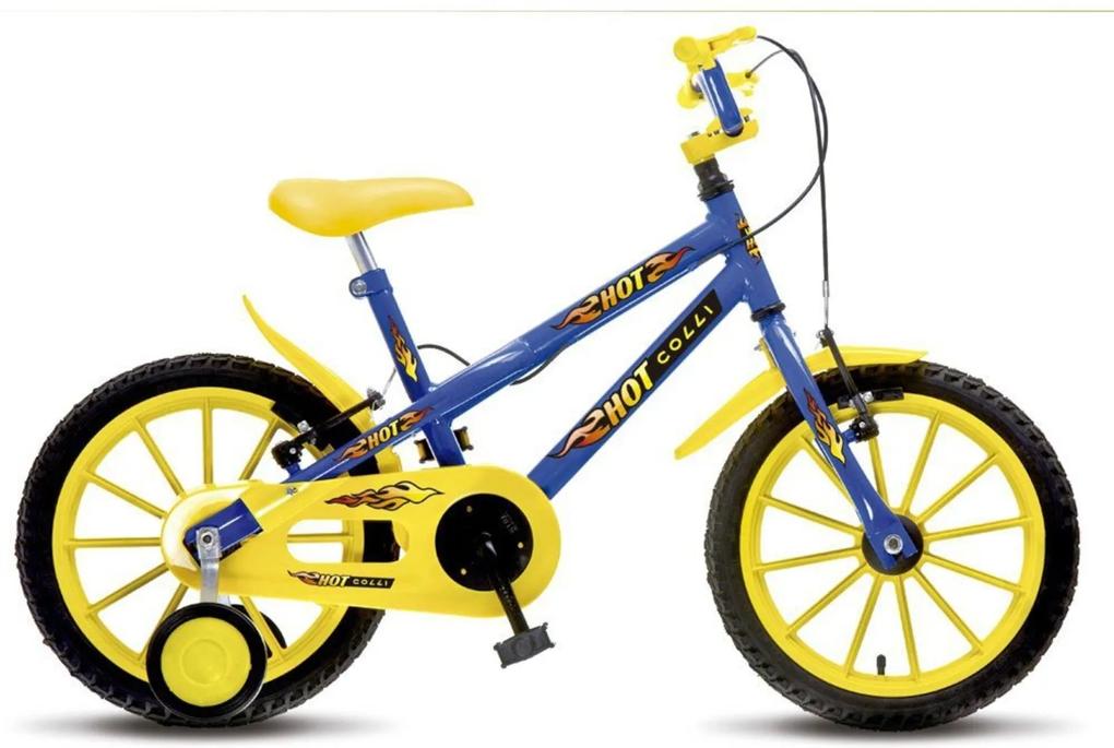 Bicicleta Colli Bikes Infantil Aro 16 Hot Colli MTB Azul