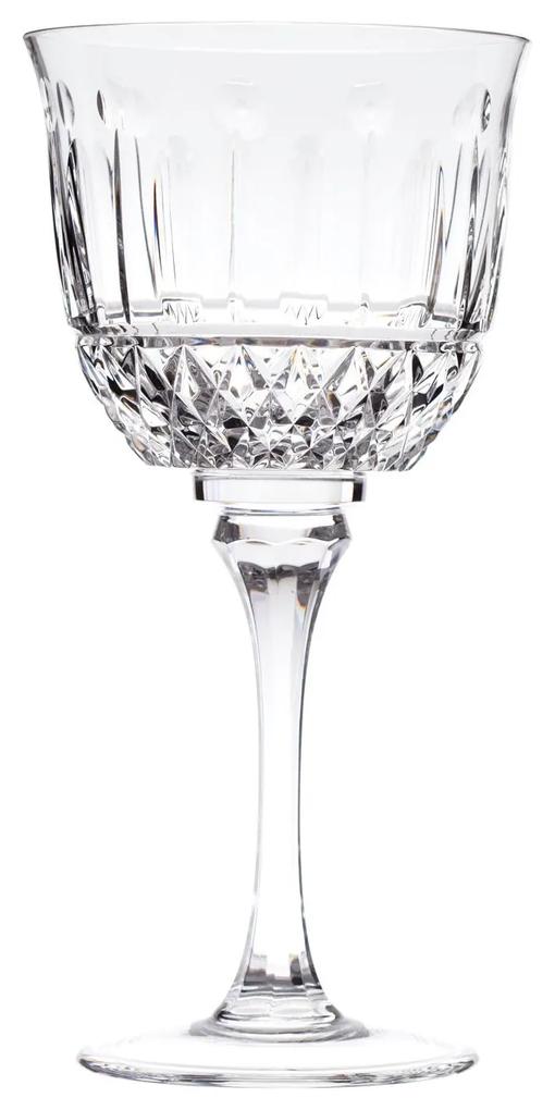 Taça de Cristal Lapidado p/ Água 25 - Transparente - 69  Incolor - 69