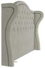 Cabeceira Cama Box Casal 140cm Antibes Z37 Boucle Cru - Mpozenato