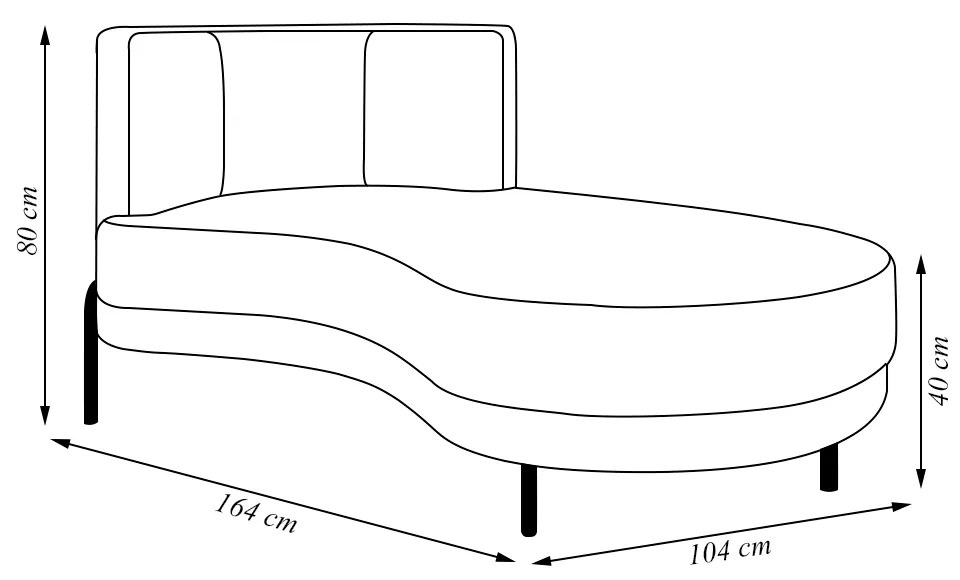 Sofá Chaise Lado Direito Downey Sala de Estar Veludo Terracota G15 - Gran Belo