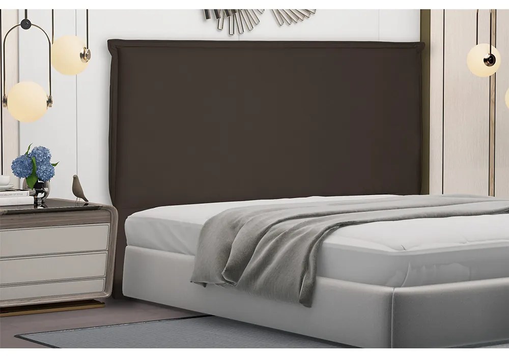 Cabeceira Garden Para Cama Box Solteiro 90 cm Suede Café - D'Rossi