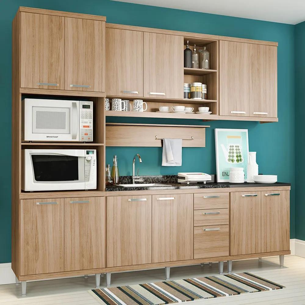 Cozinha Compacta Sem Tampo 12 Portas 5814 Argila - Multimóveis