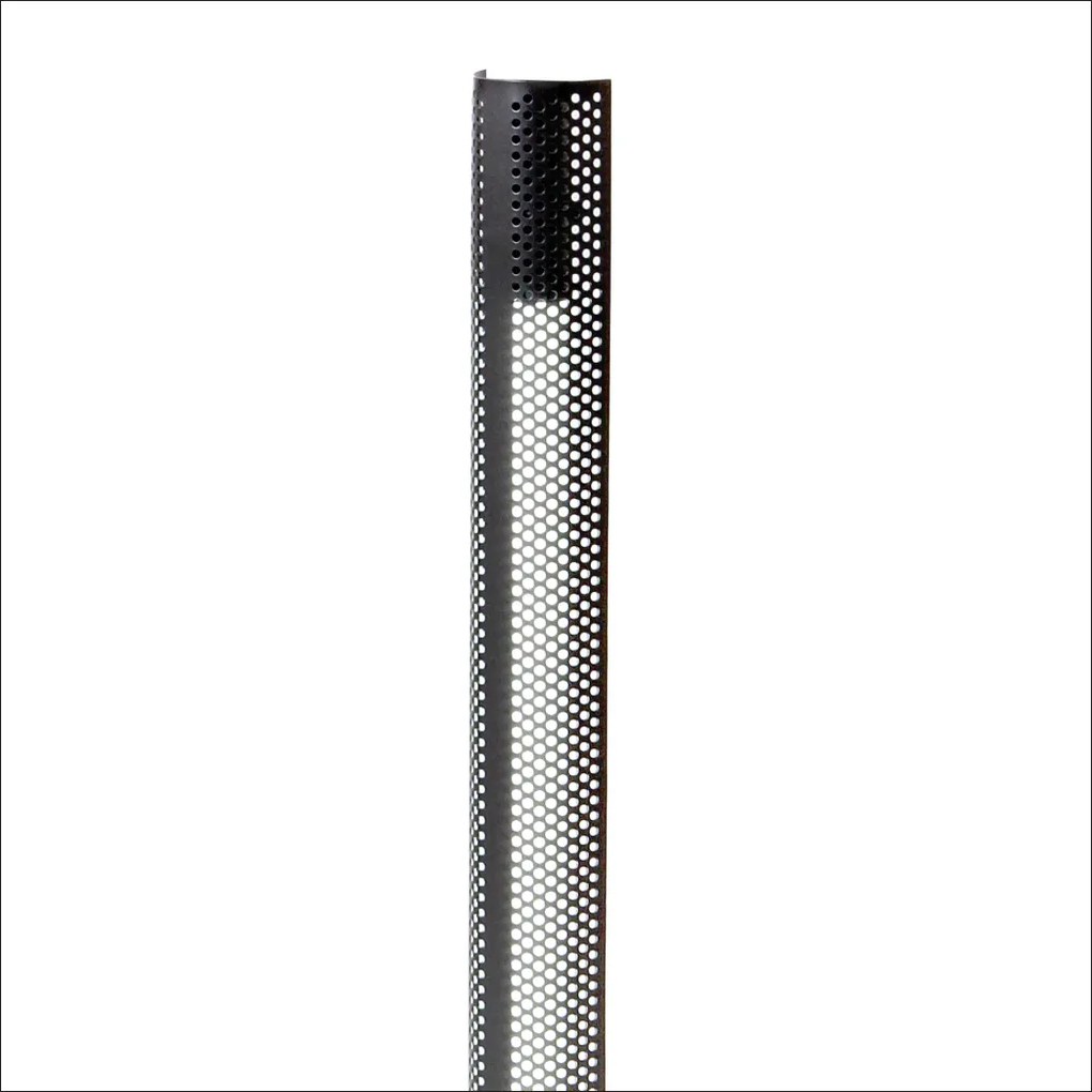 Abajur Rera 12,5X12,5X76,5Cm Metal Alumínio 01Xt8 60Cm - Old Artisan A... (PRETO)