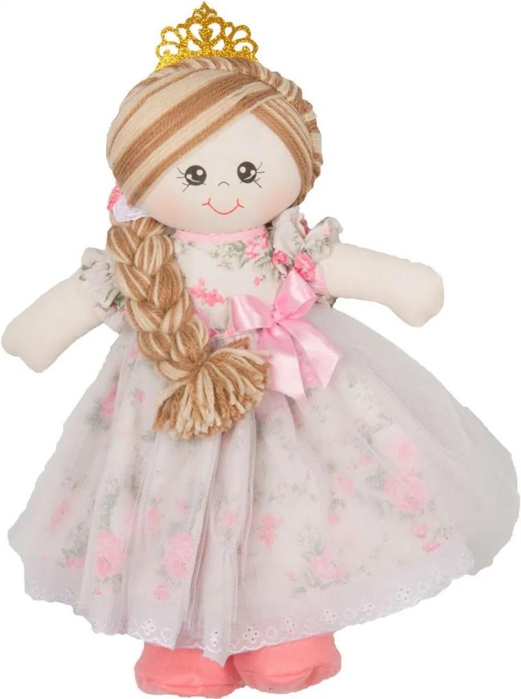 Boneca de Pano  Princesa Helena para Menina - Rosa - G